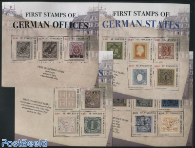 First German Stamps 4 s/s