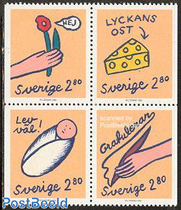 Greeting stamps 4v [+]
